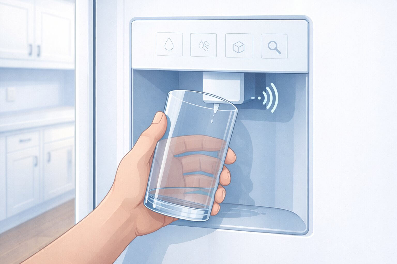 Fixing a broken refrigerator water dispenser with no water flowing