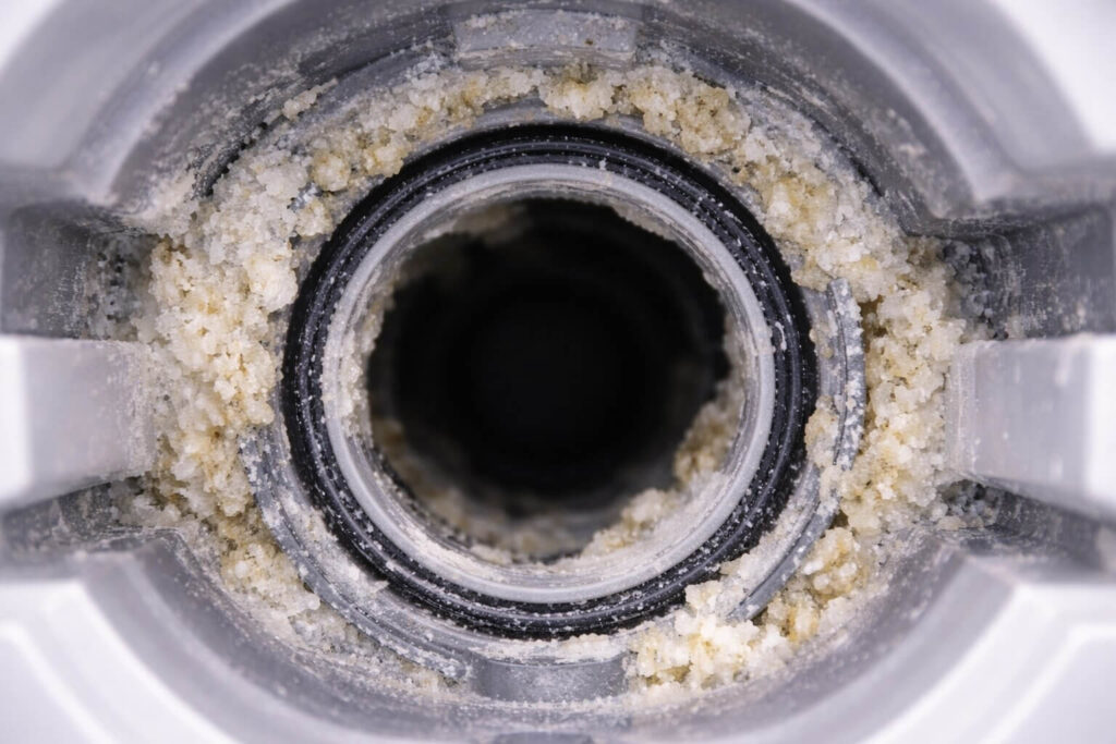 calcium-scale-buildup-refrigerator-water-filter-housing